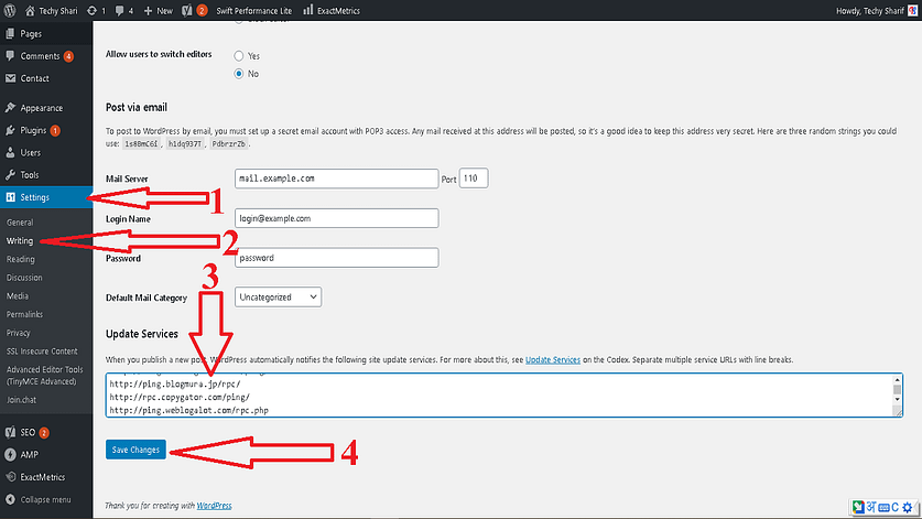 WordPress Posts को Fast Index करने का तरीका (Ping Lists)